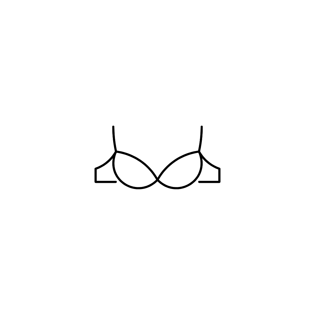 Black wireless bra L