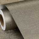 FunStick 16"x240" Taupe Brown Grasscloth Peel and Stick Wallpaper Textured Grass Cloth Fabric Renter Friendly Wall Paper for Bathroom RV Walls Kitchen Cabinet Wallpaper Self Adhesive Contact Paper
