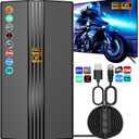 2026 TV Antenna for Smart TV, 2200+ Miles Range, 360 Reception, Indoor/Outdoor Antenna for Local Channels, Supports 4K 1080p HD, 33FT Coax Cable, Easy Installation Marine-Antennas (Black)