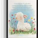 10 x Lamb Art Print Poster with Poem, Animals Nursery Wall Decor Cute Wild Animals Artwork For Baby Bedroom Kids Room Home Decoration Gallery 11 (Lamb, 8 x 10 inches, Unframed)