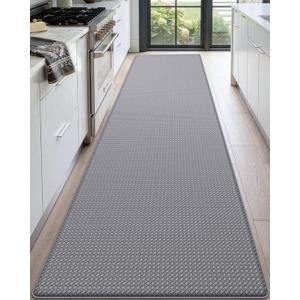 DEXI Kitchen Floor Mats Cushioned Anti Fatigue,2x9 Long Standing Runner Rug Waterproof, Comfort Memory Foam Padded for Front Sink Laundry, Grey