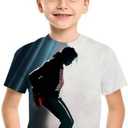 Kids Boys Girls Cool 3D T-Shirt Short Sleeve Print Tee Shirt Tops (S)