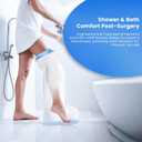 Waterpoof Extra Wide Full Leg Cast Cover for Shower after Surgey with Non-Slip Bottom, Extra Large Cast Protector for Leg knee Surgeries, Large Cast, Knee Immobilizer/Brace, Surgeries Boots, Reusable