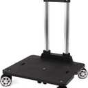 Backpack Trolley with 5 Wheels Folding Compact Lightweight Luggage Cart Spinner Rolling Luggage Cart for Bags, Pet Carriers, Dog Backpacks Carriers