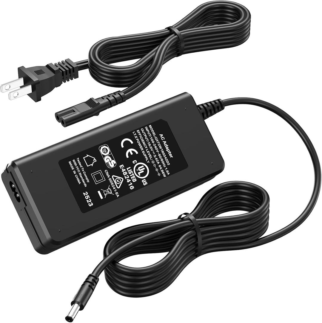19V 3.42 Mini PC Charger Compatible with Beelink GTR SER SEi GT-R Desktop Computer Power Cord AC Adapter for Beelink GTR4 GTR5 GTR6 SEI8 SEI10 SEi11 SER3 SER4 SER5 SER6 W11 Pro AMD for Ryzen Pro UM250