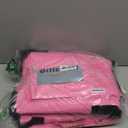 WORKPRO 6 Pack Extra Large Moving Bags with Zippers & Carrying Handles Backpack Straps, Heavy-Duty Storage Tote for Space Saving Moving Storage (Pink)