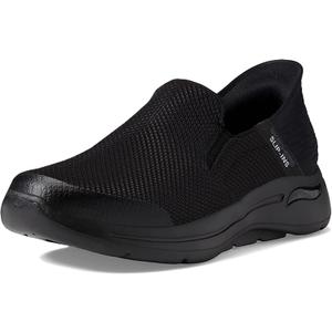 Skechers Men's Gowalk Arch Fit Slip-ins-Athletic Slip-on Casual Walking Shoes with Air-Cooled Foam Sneaker (13, Black)