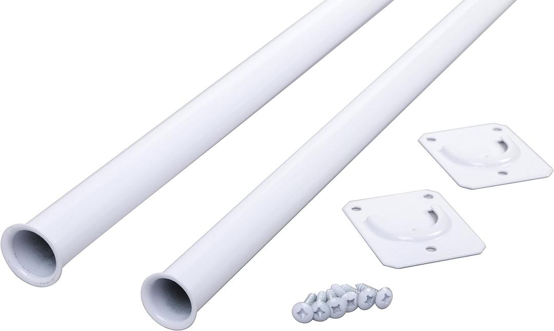 Closet Pro CD-0024-18/30WT Heavy Duty Adjustable Rod, 18 by 30-Inch, White