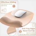 AKIT Ergonomic Mouse Pad with Wrist Rest& Keyboard Wrist Rest, Wrist Rest for Computer Keyboard, Pain Relief, Non-Slip Rubber Base, Mousepad Wrist Support for Gaming, Office, Gradient Brown