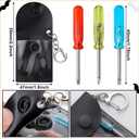 50 Sets Man of God Gift Bulk Mini Screwdriver Keychain, Christian Church Gifts for Dad, Portable Pocket Mini Screwdriver Keychain Set Father Tool Party Favors Religious Gifts for Adult Men