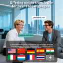 Ai Smart Glasses Bluetooth 5.4 with Translation for Men Women 160+Languages Color-Change Lens Chat GPT Assistant Free App Translator Glasses Meeting,Driver,Travel