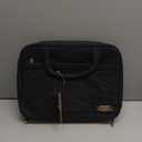 NISHEL Travel Toiletry Bag for women, Portable Hanging Organizer for Full-Sized Shampoo, Conditioner, Brushes Set, Makeup Accessories, Large Size, Black