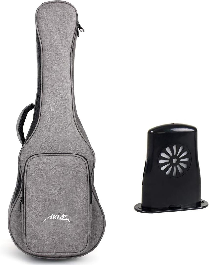 AKLOT 32 inch Gig Bag Carry Handle Case for 30 Baritone Ukulele 32" Bass Ukulele Guitalele 12MM Thick Padding with Humidifier