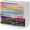 Marker Organizer270 Slots Marker Storage Organizer, Marker Holder with Divider Art Marker Rack for Pens Colored Pencils Art Brushes Adjustable Pencil Holder for Desk Organizer