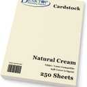 65 lb Cream Cardstock - 250 Sheets