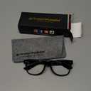 GRINDERPUNCH Blue Light Reading Glasses High Magnification Strong Reading Power Readers For Men Woman (Black)