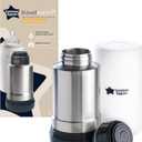Tommee Tippee Portable Travel Baby Bottle and Food Warmer, Thermal Insulation, Stainless-Steel Flask with Leak-Proof Lid