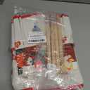 Auch Santa Advent Calendar 24 Days Hanging Wall Decoration, Fabric Christmas Countdown Calendar with Pockets for Candy Gifts, Reusable Xmas Decor for Kids Family Home (Red)