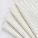 Topfinel 4 Packs Cream White Decorative Throw Pillow Covers 16x16 Inch for Living Room Couch Bed Sofa, Boho Western Farmhouse Home Decor, Soft Plush Corduroy Cute Square Beige Cushion Case 45x45 cm