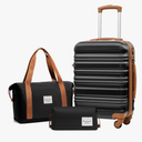 Brand: LONG VACATION
LONG VACATION Carry On Luggage Sets 3 Piece 20 Inch Suitcase Set, ABS+PC Hardshell Lightweight Travel Luggage with Spinner Wheels & YKK Zipper TSA Lock (BLACK-BROWN, 20 Inch)