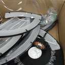 MeiMeiDa 35" Modern Ceiling Fan with Lights Remote Control, Low Profile Ceiling Fan with Lights, Flush Mount Smart Ceiling Fan Light for Bedroom Living Room Kitchen, Reversible Blade, Black