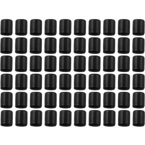 LQ Industrial 60PCS Plastic Drainage Basket Feet Bowl Rack Non Slip PVC Feet 5MM Kitchen Sink Rack Feet Used to Support the Sink Rack to Protect the Sink Grill Black