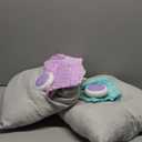 Kigley 2 Pack Vibrating Pillow Sensory Pillow for Kids Adults Pressure Activated 12 x 12 Massage with Textured Stimulation Bumps for Relieve Pain Stress Autistic Gifts for Home Travel(Violet, Teal)
