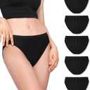 LAPASA Women's Quick Dry Travel Underwear Mesh Hiking Bikinis Activewear Stay Fresh Panties 5 Pack Terraversal L84 (X-Large)