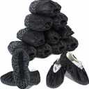 100Pcs Premium Thick Extra Large Disposable Booties & Shoe Covers Non Slip, Reusable Waterproof Foot Booties for Indoors Floor and Carpet, Fits Up to 13 Size