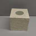 5.8 Capiz Tissue Box Cover, Square Decorative Tissue Holder with Bottom Slider, Handmade Bathroom Accessories, Elegant White Cube for Vanity, Bedroom, Office & Coastal Dcor (Natural)