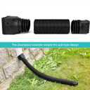 3 Pack Rain Gutter Downspout Extensions Flexible,Downspout Diverter Extendable From 21" To 58". Downspout Extender Is Suitable For Most Drain Pipe (Black)