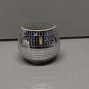 6 Pcs Disco Ball Vase Disco Ball Planter for Centerpieces Disco Ball Decor Flower Vase with Silver Mirror Glass for Wedding, Birthday, Party (3" X 4")