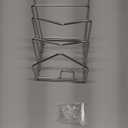 Pot Lid Organizer Cutting Board Holder Inside Cabinet 304 Stainless Steel Pots and Pan Organizer Under Cabinet Pot Cover Cookie Sheet Bakeware Serving Tray Cooling Rack Stand Kitchen Countertop (1 Pack Silver)