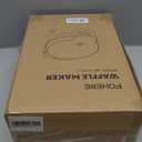 FOHERE Waffle Cone Maker Machine and Ice Cream Bowl Maker with Temperature Control, Double Side Nonstick Waffle Bowl Maker with Cone Roller, 7.5” Thin Waffle Maker for Home Kitchen (Black)