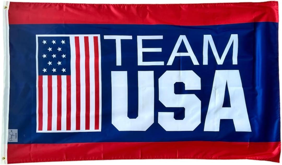 USA Olympic Team Hanging Banner Flag 3x5ft Flag Man Cave Garage Sports