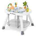 Time Followers 6-in-1 Baby Activity Center | Jumpers and Bouncers | 4 Stage Grow Stationary Standing Toddler Play Table | Shower Gift | Infant Essential for Baby Ages 6-36Month (White)