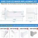 Upgraded DA97-11117A Refrigerator Ice Bucket Compatible with Samsung Ice Maker Replacement RFG297AARS RF4287HARS RF4289HARS RF4267HARS RFG297HDWP RFG297HDRS RF267ABRS RFG296HDRS Ice Maker Tray Parts