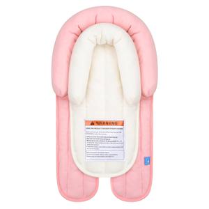 COOLBEBE Upgraded 2-in-1 Babybody Supports for Newborn Infant - Extra Soft Breathable Car Seat Insert Cushion Pad, Perfect for Carseat, Stroller, Swing, Bouncer, Pink