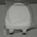 Mayfair Cassel Slow Close Toilet Seat, Easy Clean, Non Slip Premium Wood Seat, Easy Install, Made in USA, Elongated, White