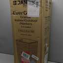 Mueller Janska M-Resin Heavy Duty Tall Planter, Indoor/Outdoor Grande Plant, Tree, Flower Pot, 2-Piece Set, 18, Modern Design, Built-in Drainage, Mocha (18 x 9")