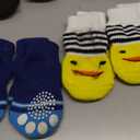 Saintrygo 24 Pieces Anti Slip Dog Socks Small Cat Paw Protector Pet Doggie Grip Knit Socks, Pet Paw Protector Traction for Small Medium Dog Indoor on Hardwood Floor Wear