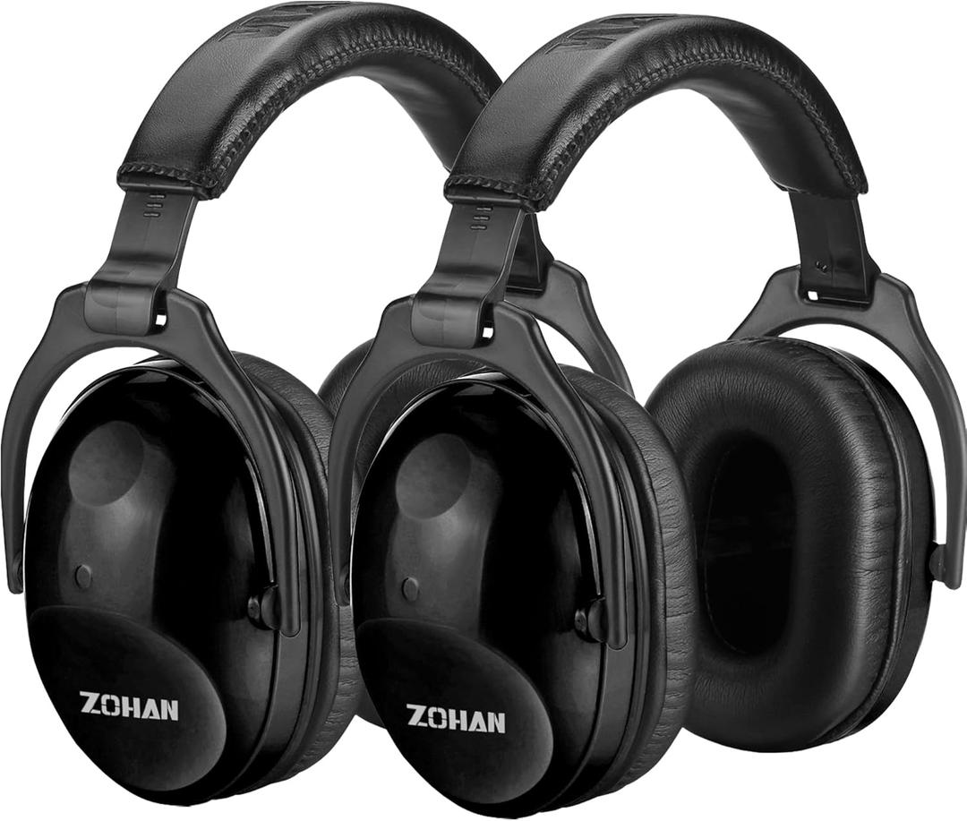 ZOHAN Kids Ear Protection 2 Pack,Kids Noise Canceling Headphone for Concerts, Monster Truck, Fireworks (Black+black)