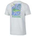 HUK Mens Fishing Graphic Tee, Performance Short Sleeve, Quick-Dry (X-Large, Dolphin Dreams - White)