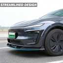 Fit Tesla Model Y Juniper Front Bumper Lip Kit 2025 2026 Glossy Black