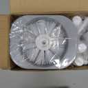 Holaloha Toilet Brush, 3 Pack Toilet Brush and Holder Set Bathroom Accessories, Toilet Bowl Brush and Holder with 3 Crevice Brush for Bathroom, Toilet Scrubber Brush (White)