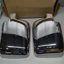 X AUTOHAUX Car Exterior Chrome Plated Mirror Cover, 4 Door Handle Cover, Tailgate Cap Overlay for Lincoln Mark LT 2006-2008, for Ford F150 2004-2008
