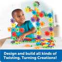 Learning Resources Gears! Gears! Gears! Super Building Toy Set, STEM Toys, Construction Toys, Gears for Kids, 150 Pieces, Ages 3+, Blue, Mini