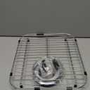 jkxoo Sink Protectors for Kitchen Sink 13.1''x11.6''x1'', 304 Stainless Steel for Kitchen Sink Grate with Rear Drain, Sink Grate Sink Rack for Bottom of Sink with Sink Strainer