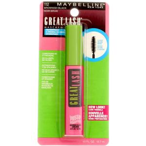 Maybelline New York Great Lash Waterproof Mascara, Brownish Black [112] 0.43 oz (Pack of 1)