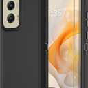 Annymall for Motorola Moto G Stylus 5G 2024 Case with 2 Screen Protector, Full Body Shockproof Drop Protection Dustproof Heavy Duty 3-Layer Military Rugged Durable Defender Cover (Black)